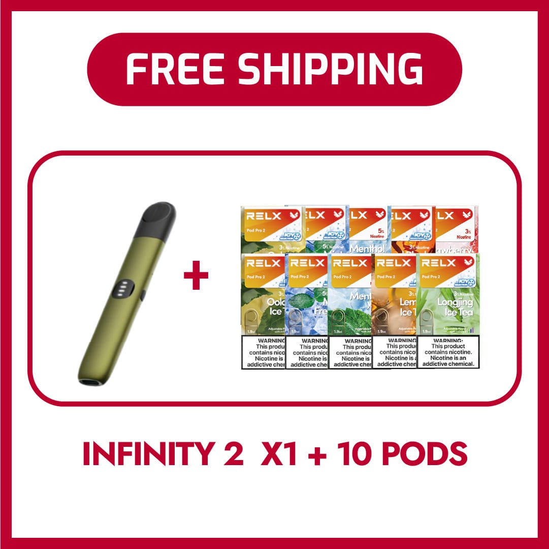 Relx Infinity 2 デバイス + ポッド10個セット